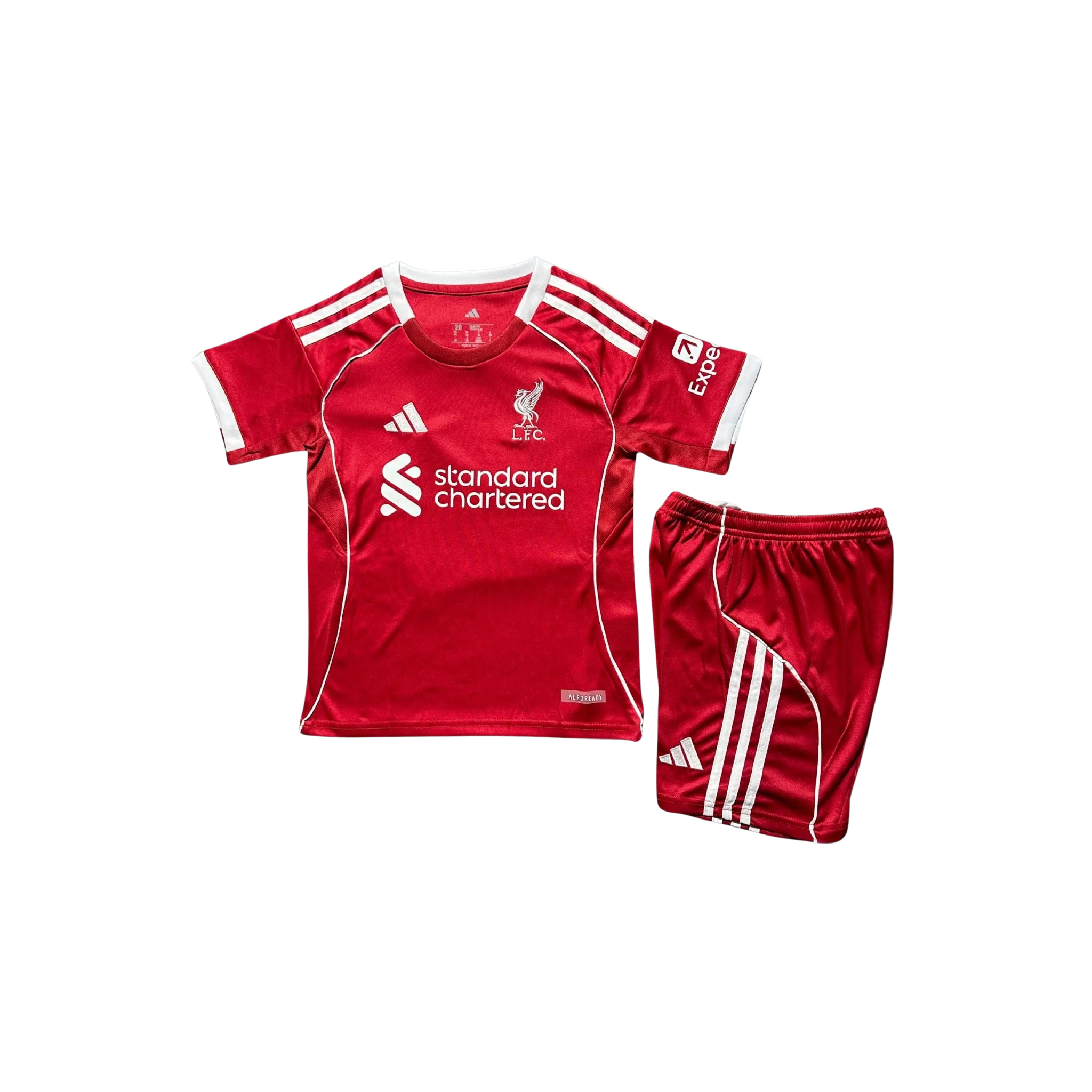 25/26 Liverpool Home Kit – Shirt & Shorts