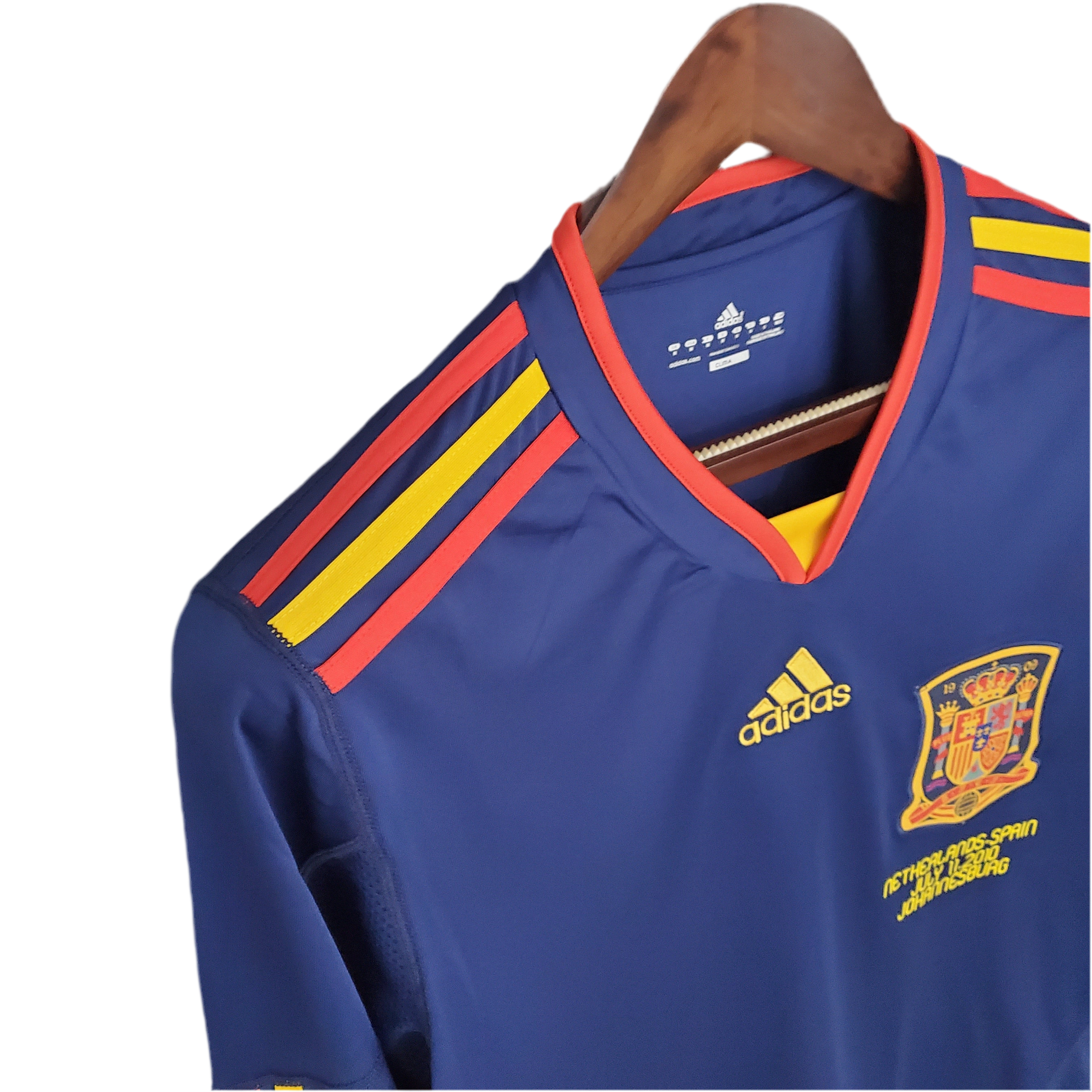 2010 Spain Away Retro Jersey – Long Sleeve