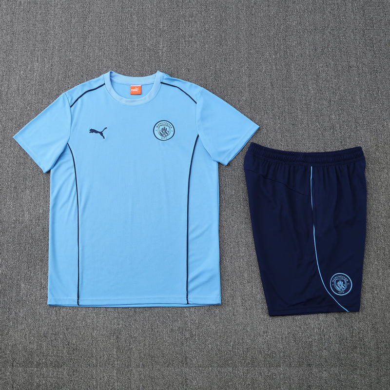 25/26 Manchester City Training Kit – Shirt & Shorts