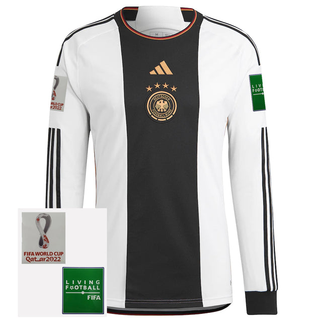 2022 Germany Home Jersey – Long Sleeve – With Official Patch