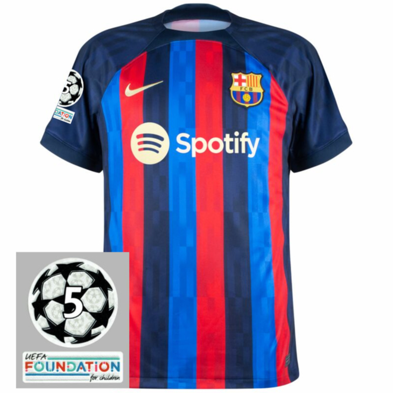 22/23 Barcelona Home Jersey with Patch Champions League
