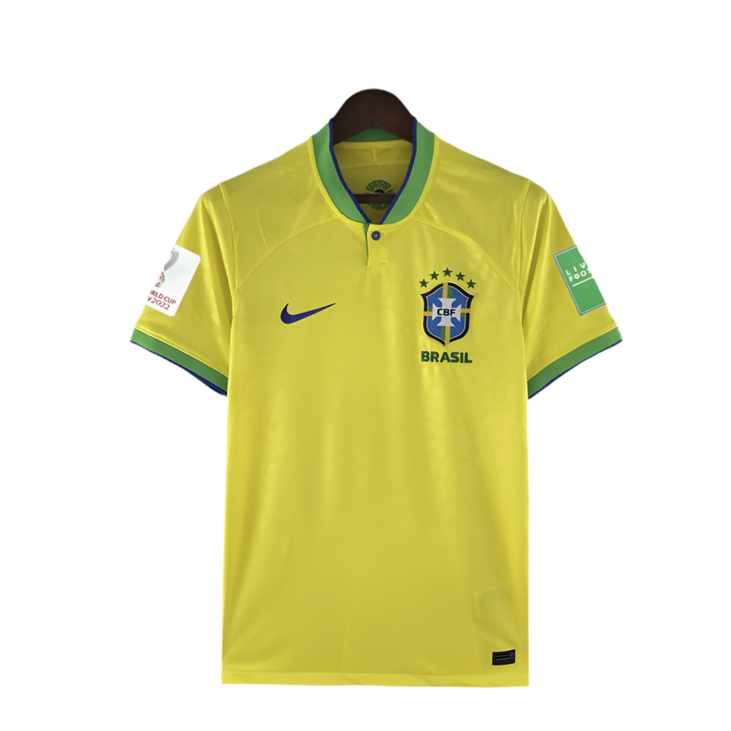 22/23 Brazil Home Jersey with Patch