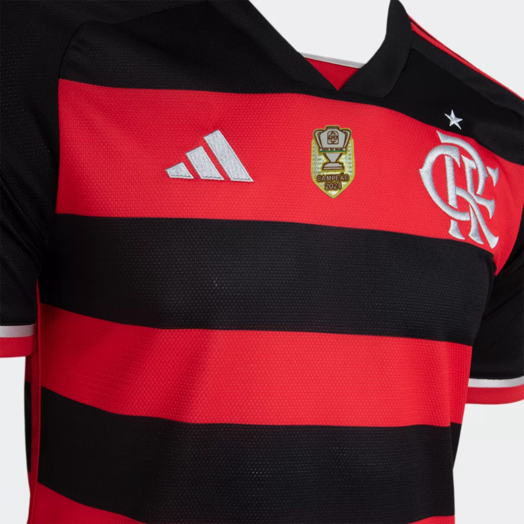 24/25 Flamengo Home Jersey with Copa do Brasil Champion Patch