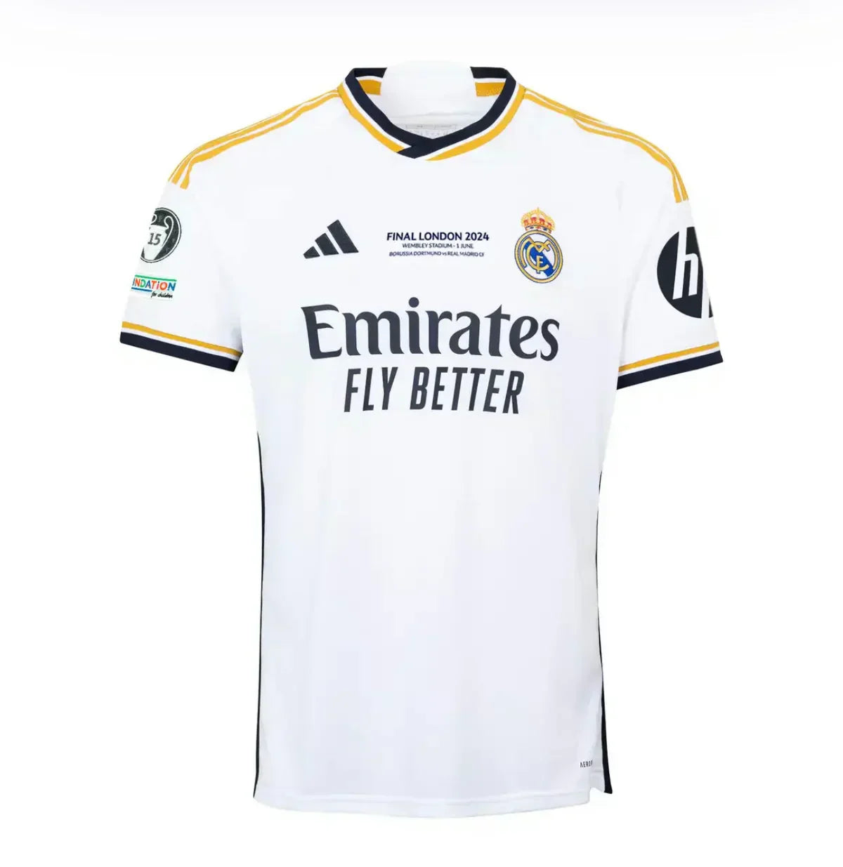 23/24 Real Madrid Home Jersey – Champions Winner – UCL + CWC Patches