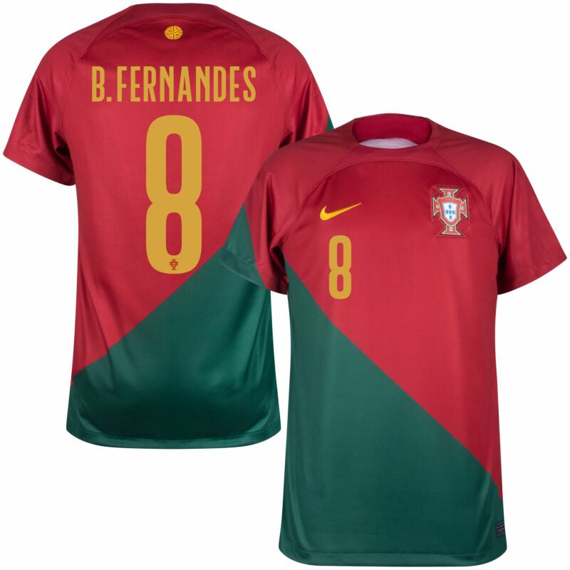 22/23 Portugal Home Jersey - B. Fernandes #8