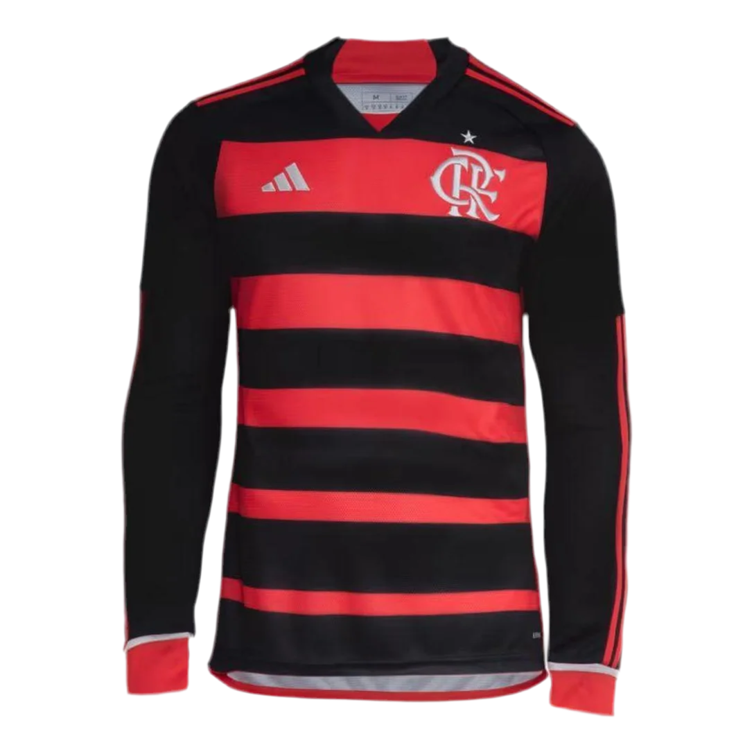24/25 Flamengo Long Sleeve Jersey  - Rubro Negro
