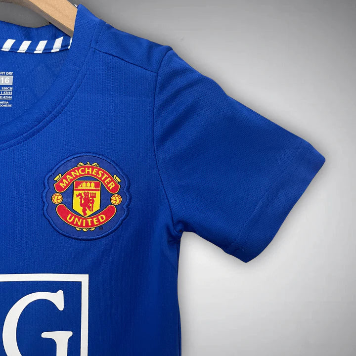 08/09 Manchester United Away Kids Kit – Shirt & Shorts