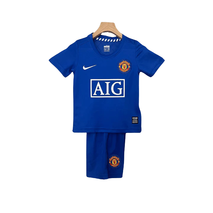 08/09 Manchester United Away Kids Kit – Shirt & Shorts
