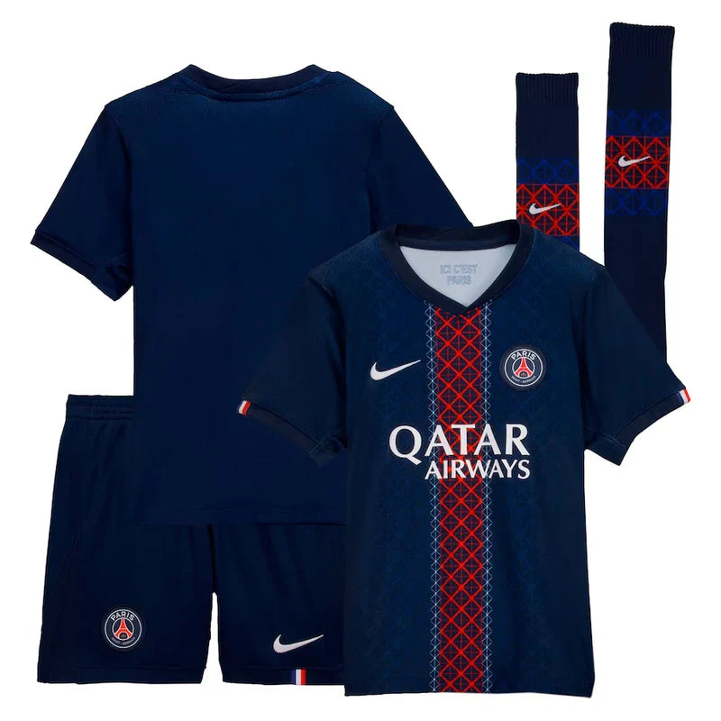 25/26 PSG Kids Home Kit – Shirt, Shorts & Socks