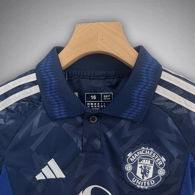 24/25 Manchester United Kids Away Kit - Shirt & Shorts