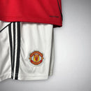 25/26 Manchester United Kids Home Kit – Shirt & Shorts