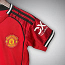 25/26 Manchester United Kids Home Kit – Shirt & Shorts