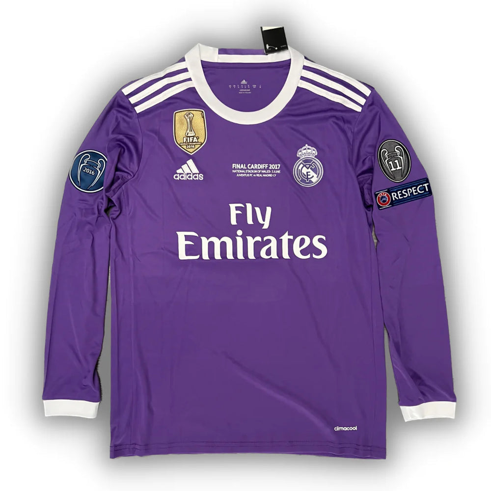 16/17 Real Madrid Long Sleeve Jersey - Ronaldo #7 - 6 Patches