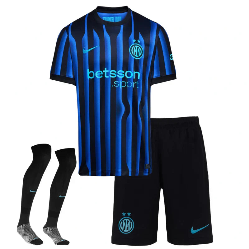 25/26 Inter Kids Home Kit – Shirt, Shorts & Socks