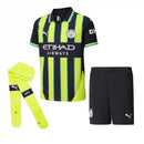 24/25 Manchester City Kids Away  Kit with Socks