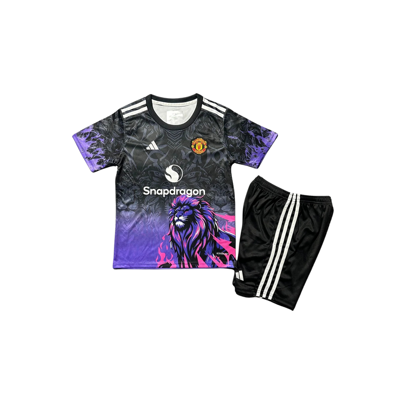 24/25 Manchester United  Lion Kids Kit – Shirt & Shorts