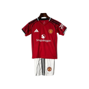 25/26 Manchester United Kids Home Kit – Shirt & Shorts