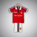 98/99 Manchester United Home Retro Kids Kit – Shirt & Shorts