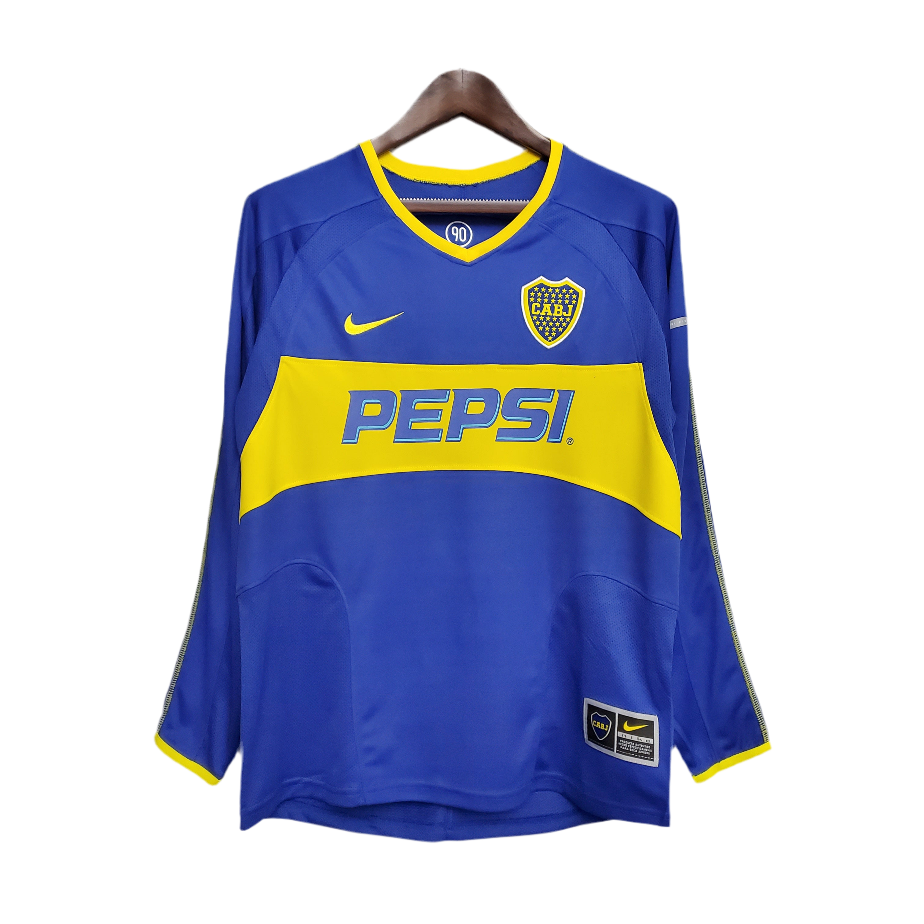 03/04 Boca Juniors Retro Jersey – Long Sleeve