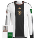 2022 Germany Home Jersey – Long Sleeve – With Official Patch