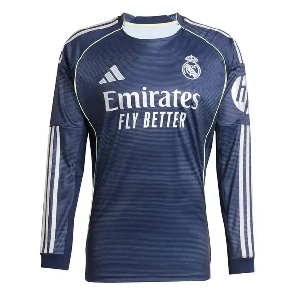 25/26 Real Madrid Away Long Sleeve Player Jersey