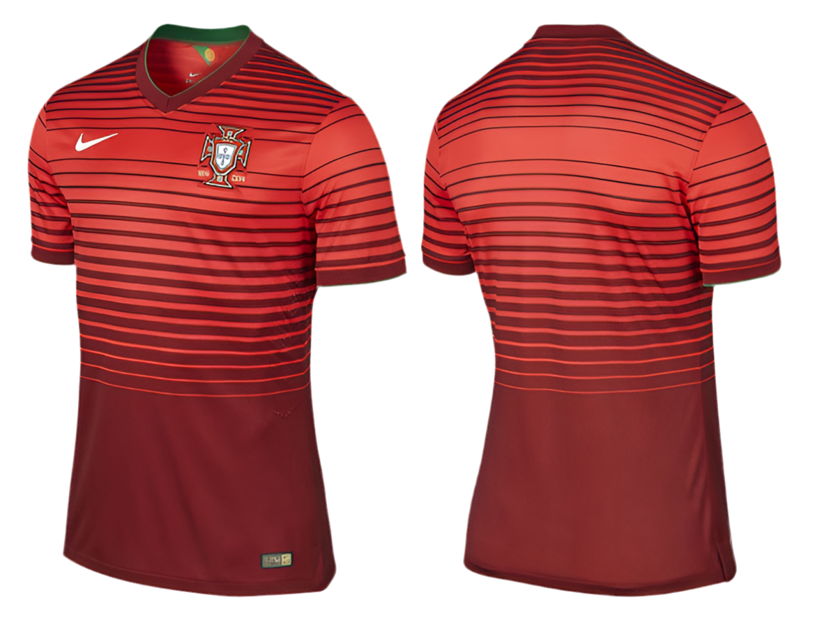 2014 Portugal Retro Home Jersey