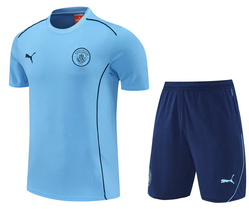 25/26 Manchester City Training Kit  – Shirt & Shorts