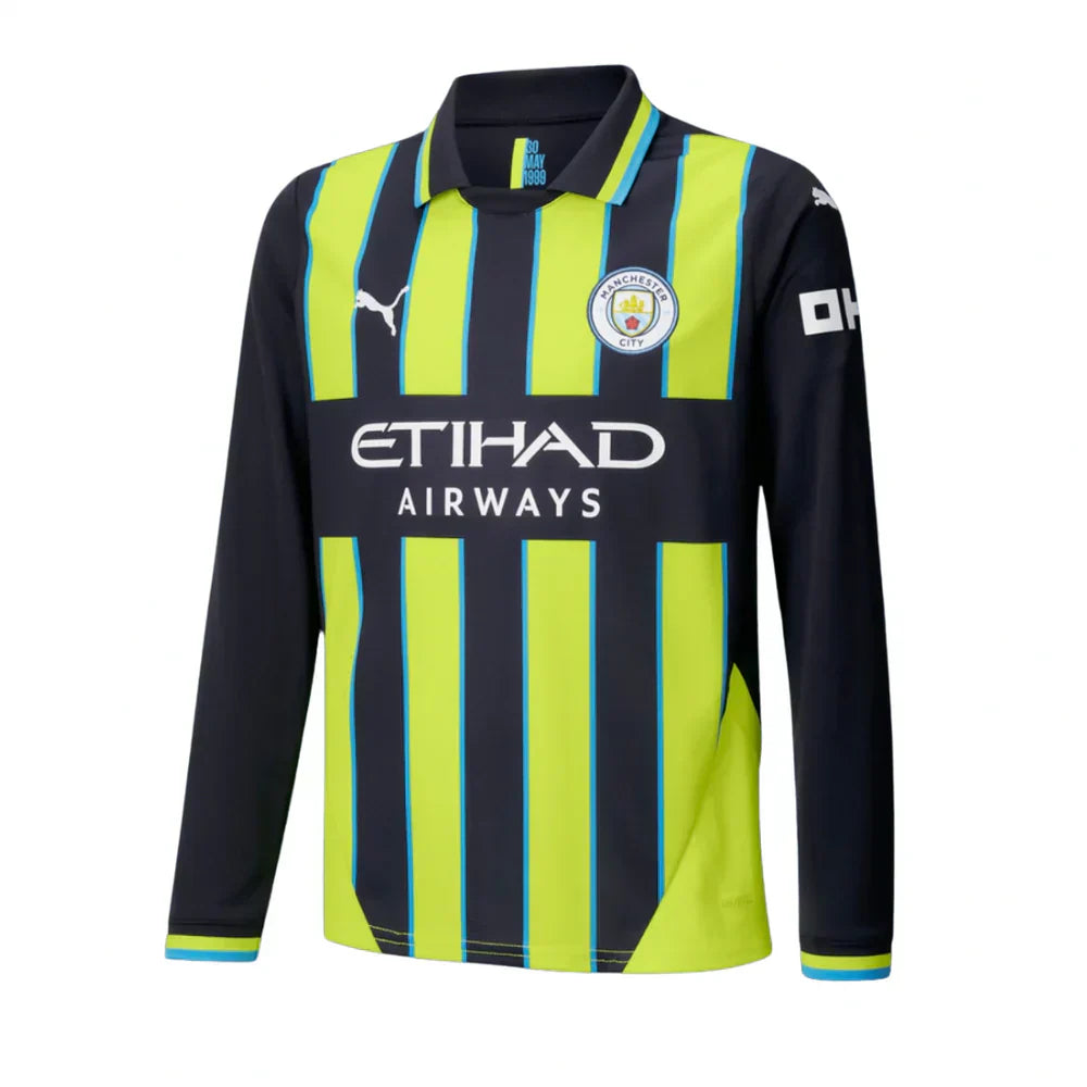 24/25 Manchester City Away Long Sleeve Jersey
