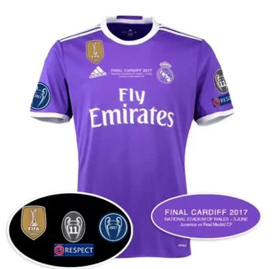 16/17 Real Madrid Away Vintage Jersey with Patch