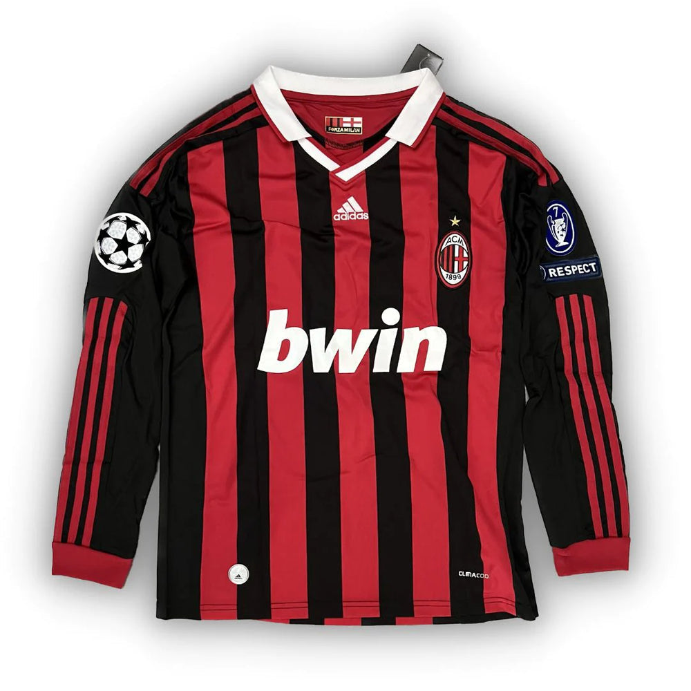 09/10 AC Milan Home Long Sleeve Jersey