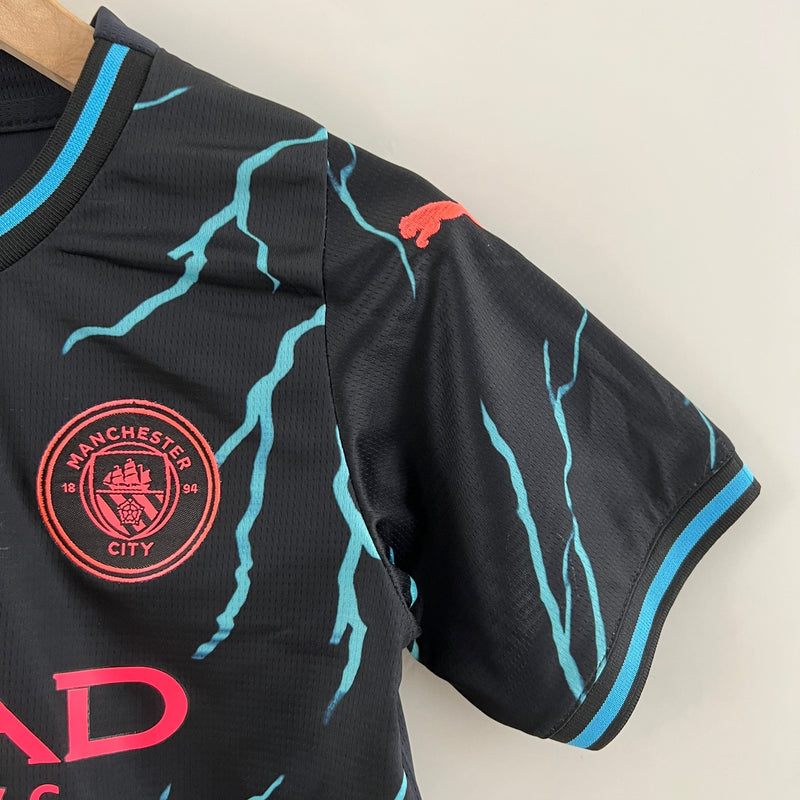 23/24 Manchester City Third Kids Kit