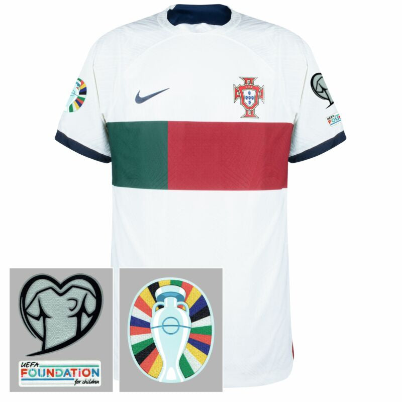 2022 Portugal Away Jersey with Euro 2024 Qualification Patch Set