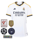 23/24 Real Madrid Home Jersey with Champions Patches