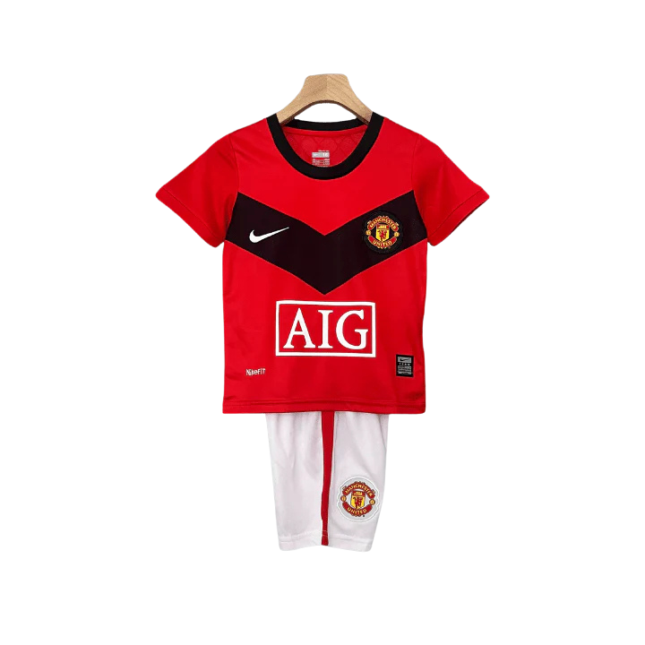 09/10 Manchester United Kids Home Kit – Shirt & Shorts