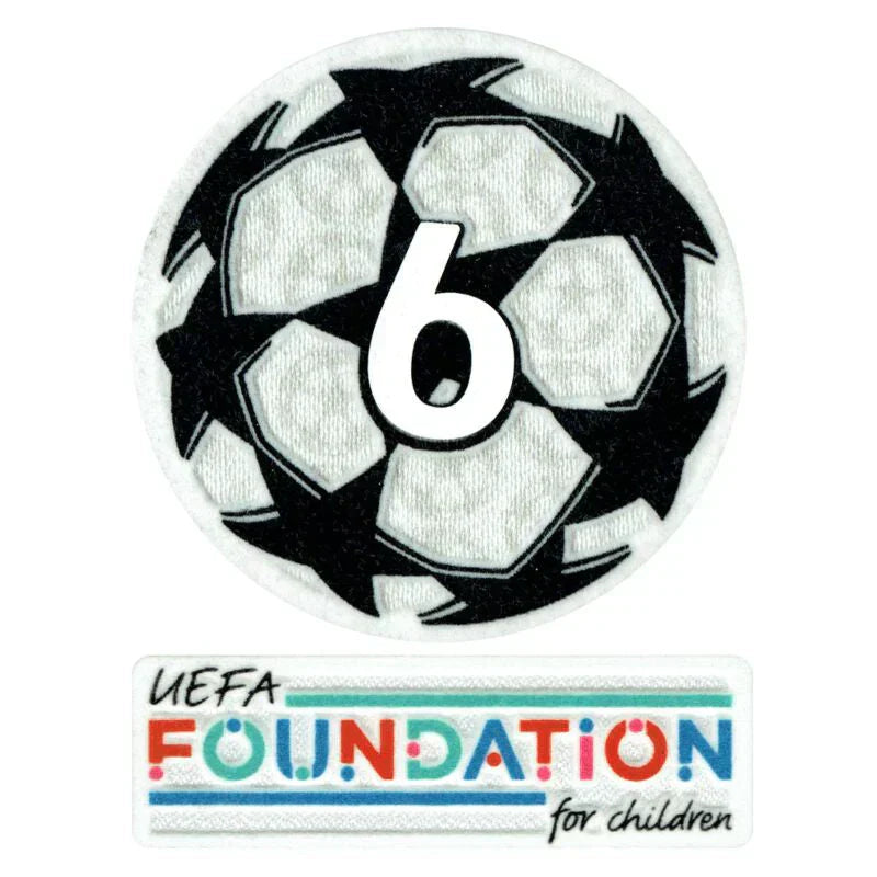 21/22 UEFA Champions League Starball Patch (6-Time Winners) + Foundation Patches