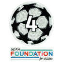 21/22 Official 4-Time UCL Starball Winner Patch + UEFA Foundation Set