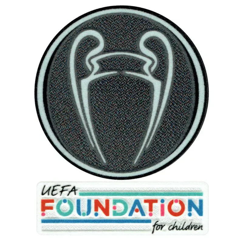 21/22 UEFA Champions League Trophy Patch + Foundation Patches